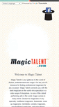 Mobile Screenshot of magictalent.com