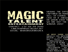 Tablet Screenshot of magictalent.net